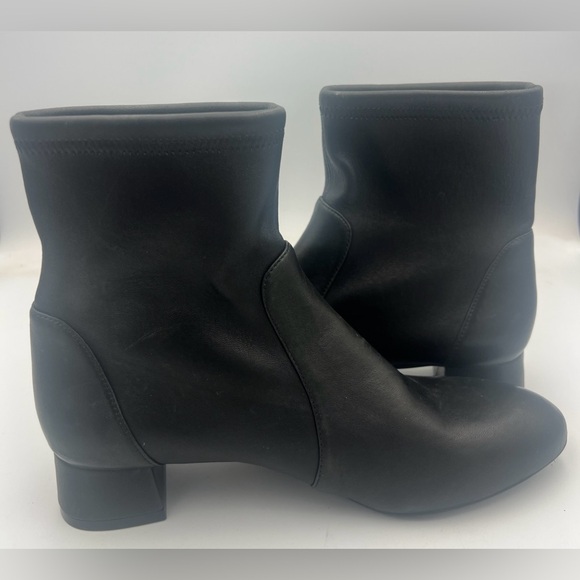 Stuart Weitzman Odetta City 25 Ankle Stretch Pull On Leather Bootie Size 7.5 NEW - Picture 7 of 14